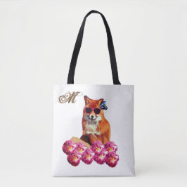 Fox and Rose Art Personalisiert Town Tasche