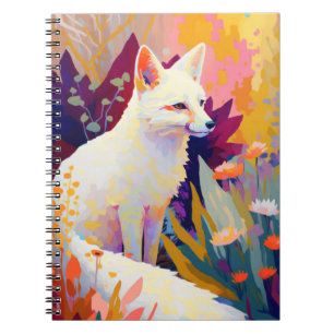 Fox Animal Portrait Malerei Art Notizblock