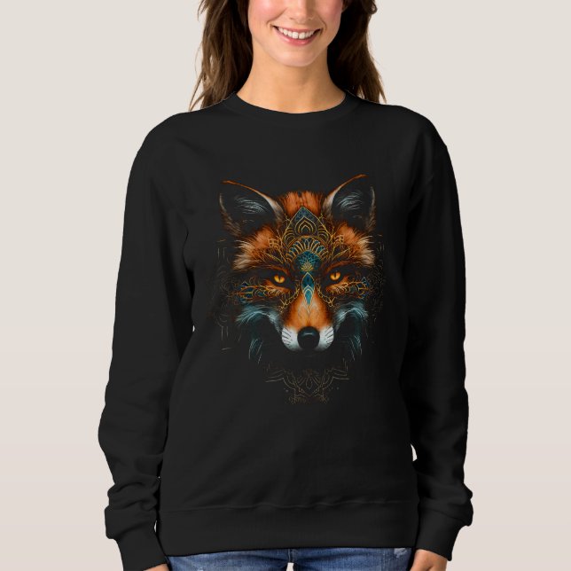 Fox Animal  Wild Animal Motif Fox Sweatshirt (Vorderseite)