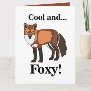 Fox Animal Wildlife Foxy Birthday Karte