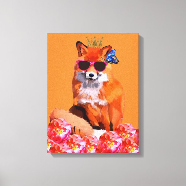 Fox Art Canvas Print Leinwanddruck (Vorderseite)