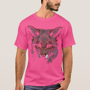 Fox Art Mandala Animal Artwork Fox T-Shirt