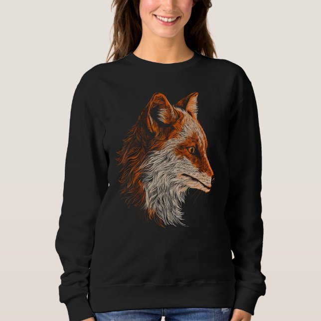 Fox Artwork  Animal  Animal Fox 7 Sweatshirt (Vorderseite)