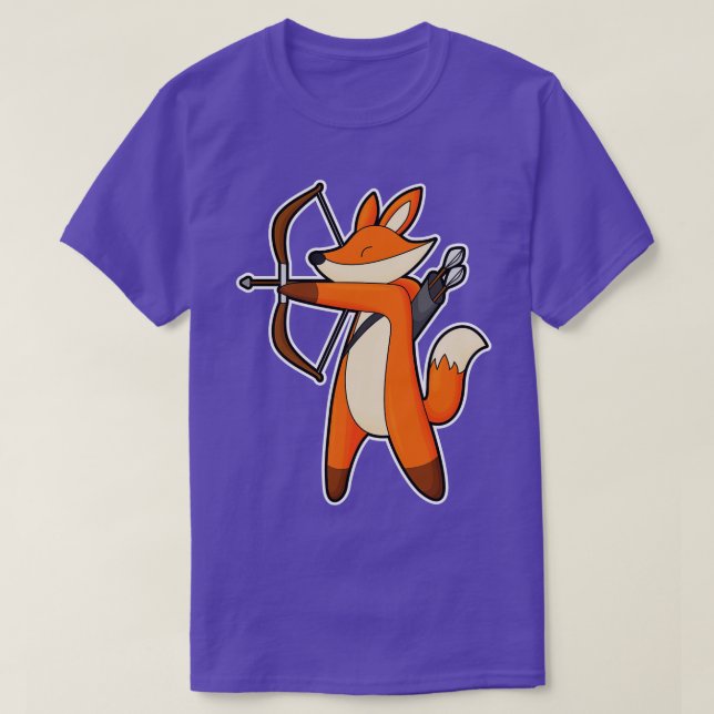 Fox as Archer with Arrow Bow T-Shirt (Design vorne)