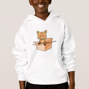 Fox as Baby in Box Hoodie