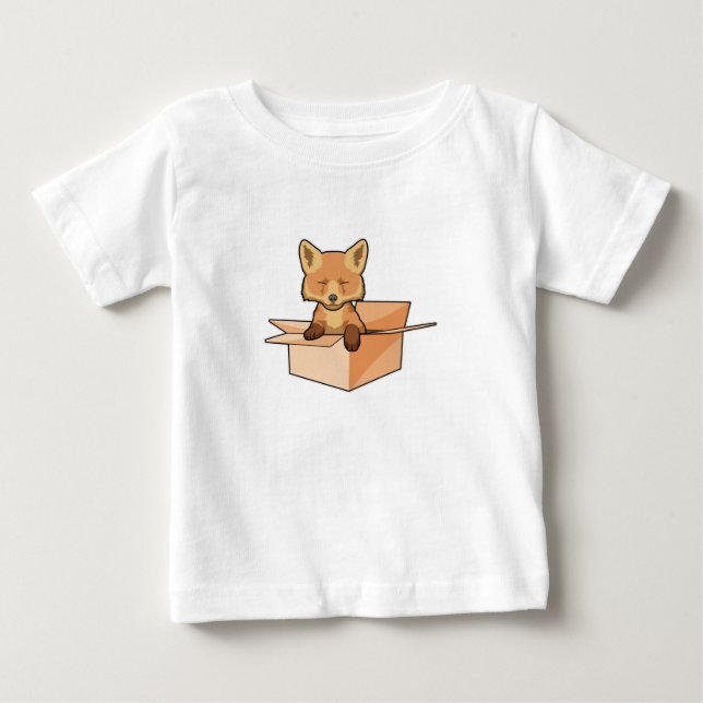 Fox as Baby in Box T-shirt (Vorderseite)