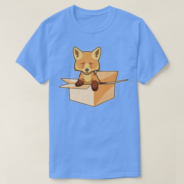 Fox as Baby in Box T-Shirt (Design vorne)