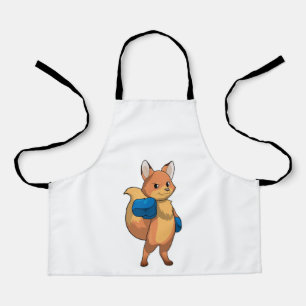 Fox as Boxer mit Boxhandschuhen Schürze