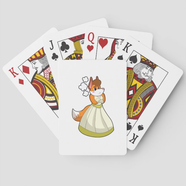 Fox as Bridge with Wedding Dress.PNG Spielkarten (Rückseite)