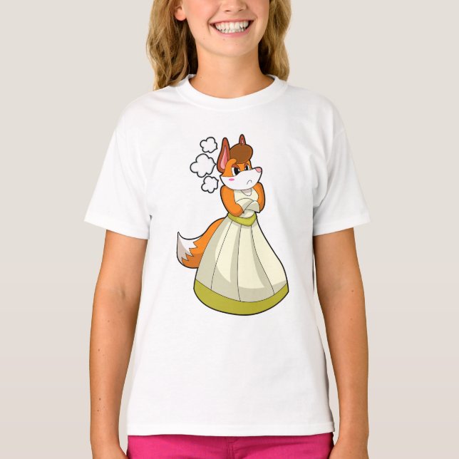 Fox as Bridge with Wedding Dress.PNG T-Shirt (Vorderseite)