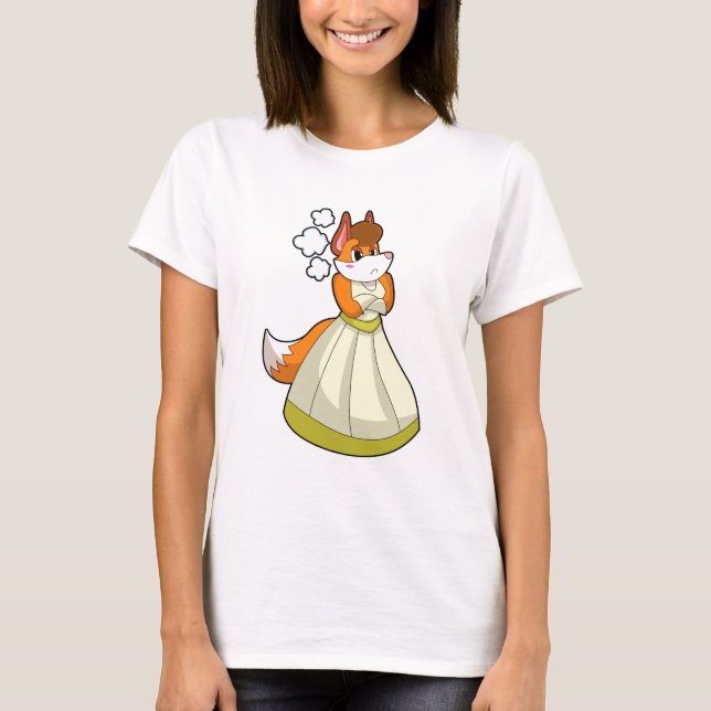 Fox as Bridge with Wedding Dress.PNG T-Shirt (Vorderseite)