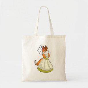 Fox as Bridge with Wedding Dress.PNG Tragetasche