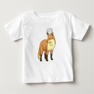 Fox as Cook mit Koch Hut Baby T-shirt