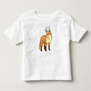 Fox as Cook mit Koch Hut Kleinkind T-shirt