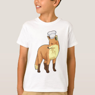Fox as Cook mit Koch Hut T-Shirt