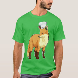 Fox as Cook mit Koch Hut T-Shirt