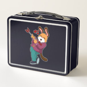 Fox as Groom mit Anzug Metall Brotdose