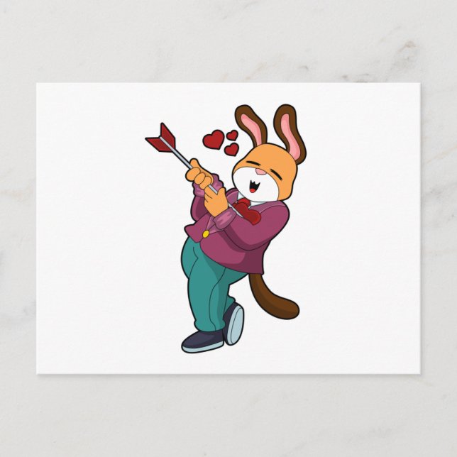 Fox as Groom mit Anzug Postkarte (Vorderseite)