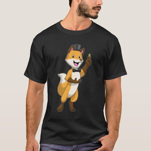 Fox as Groom mit Hochzeitsring T-Shirt (Vorderseite)