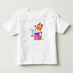Fox as Nurse with Spritze Kleinkind T-shirt