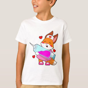 Fox as Nurse with Spritze T-Shirt