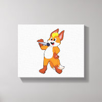 Fox as Sänger mit Mikrofon