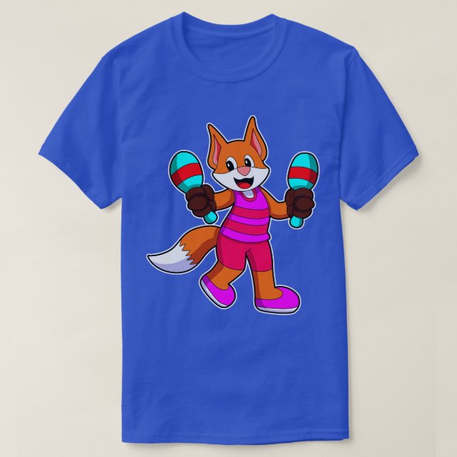 Fox as Singer with Microphone 1 T-Shirt (Design vorne)