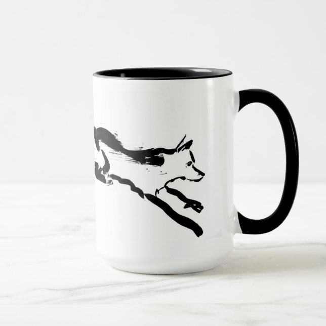 Fox auf der LaufTasse Tasse (Rechts)