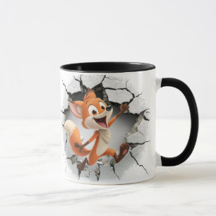 Fox aus einer gebrochenen Wand Tasse