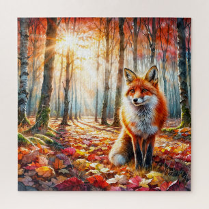 Fox Autumn Foods Puzzle