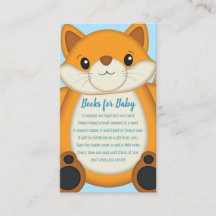 Fox Baby Dusche Blue Woodland