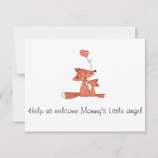 Fox Baby Dusche Einladung