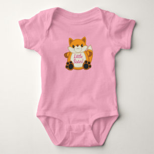 Fox Baby Dusche Pink Baby Strampler