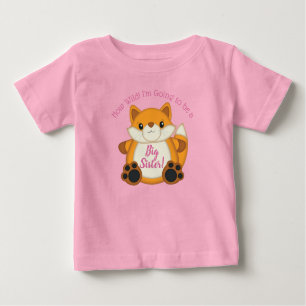 Fox Baby Dusche Pink Baby T-shirt
