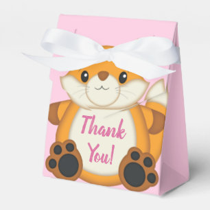 Fox Baby Dusche Pink Geschenkschachtel