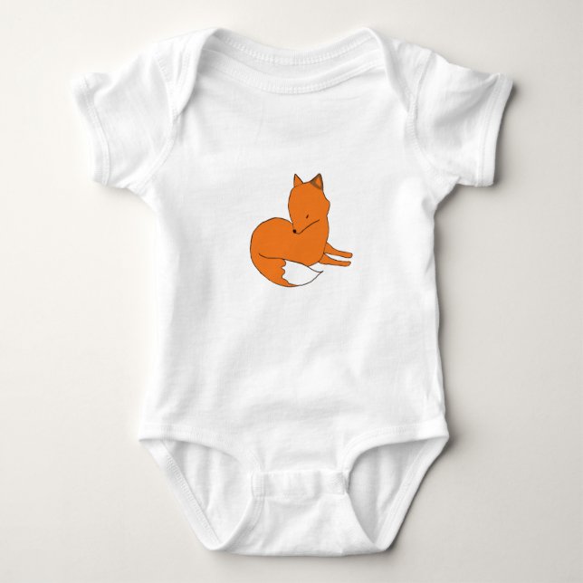 Fox Baby Jersey Bodysuit Baby Strampler (Vorderseite)