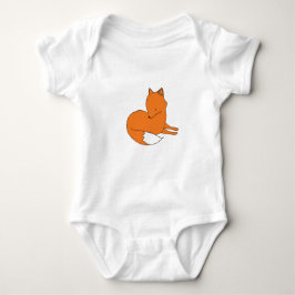 Fox Baby Jersey Bodysuit Strampler