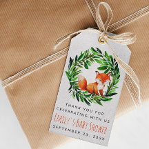 Fox Baby Shower Niedlich Woodland Aquarell