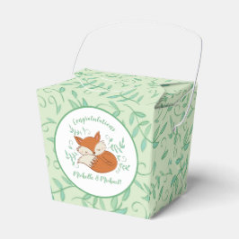 Fox Baby Shower Woodland Tiere Geschenkschachtel
