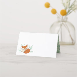 Fox Baby Shower Woodland Tiere Platzkarte