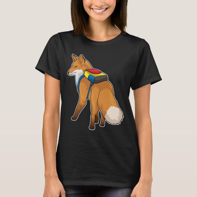 Fox-Backpack T-Shirt (Vorderseite)