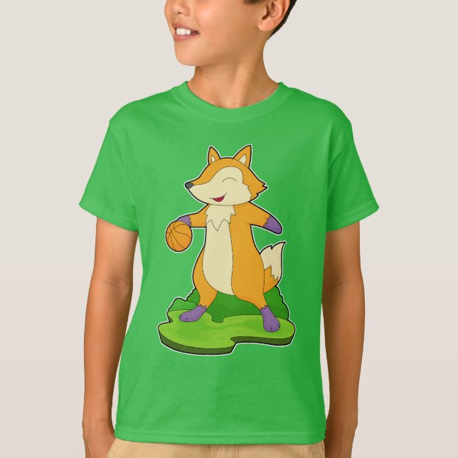 Fox Basketball-Spieler Basketball T-Shirt (Vorderseite)