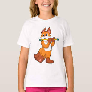 Fox bei Musik mit Flute.PNG T-Shirt