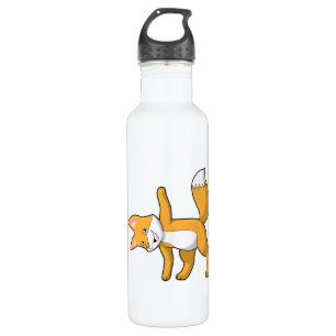 Fox bei Yoga Stretching Edelstahlflasche