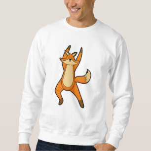 Fox bei Yoga-Stretching-Übung Sweatshirt