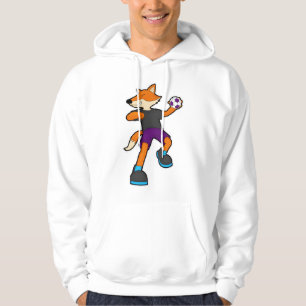 Fox beim Handballspieler mit Handball Hoodie