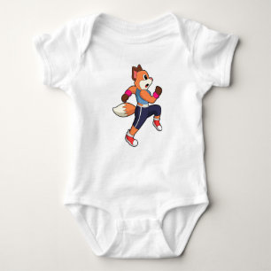Fox beim Laufen Baby Strampler