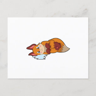 Fox beim Weinen Postkarte