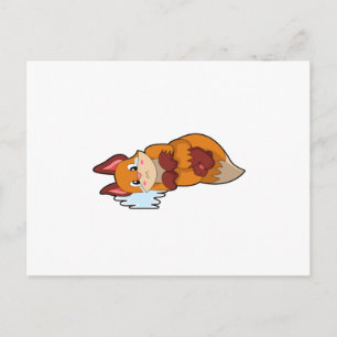 Fox beim Weinen Postkarte