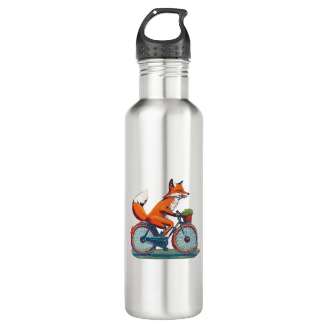 Fox Bicycle Edelstahlflasche (Vorderseite)